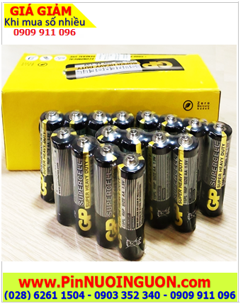 COMBO 01Hộp=40viên Pin AA 1.5v GP SUPERCELL 15PL R6P SuperHeavy Duty _Giá chỉ 115.000đ/HỘP